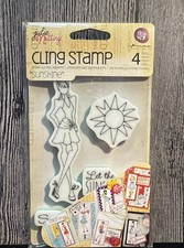 NEW Julie Nutting Sunshine Prima 910532 Cling Stamps - Free Ship