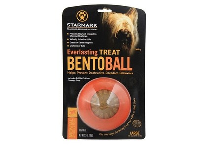 Starmark Everlasting Treat Bento Ball Tough Dog Treat & Chew Toy for Large Dogs