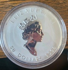 Royal Canadian Mint 1998 10oz 9999 Silver 10th Anniversary Elizabeth II Coin Box