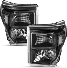 Headlight Assembly Set Compatible with 2011-2016 Ford F-250 F-350 F-450 F-550 Su