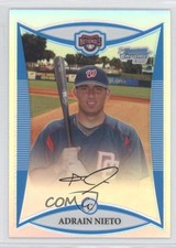 2008 Bowman Draft Prospects Chrome Refractor Adrian Nieto #BDPP9 1f4