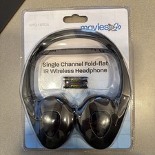 Audiovox Wireless IR Infrared Stereo Headphones For Car DVD Player - Black