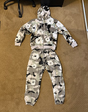 DENIM TEARS Men's Camo 2pc Zip Hooded Hoodie  Pants Sweatsuit S Cotton