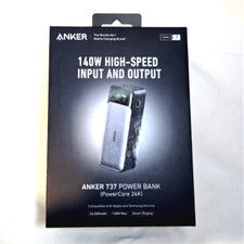 Anker 737 Power Bank, 140W 24,000mAh 3-Port Laptop Charger, Smart Display
