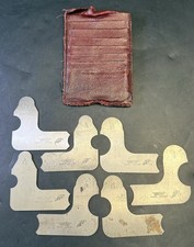Lot of 7 Vintage Lufkin Machinist Radius Gauges Various Sizes Made in USA UP1