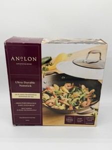 Avalon Advanced Home  14in (36cm)  Covered Wok. 2X Harder Than Stainless Steel.