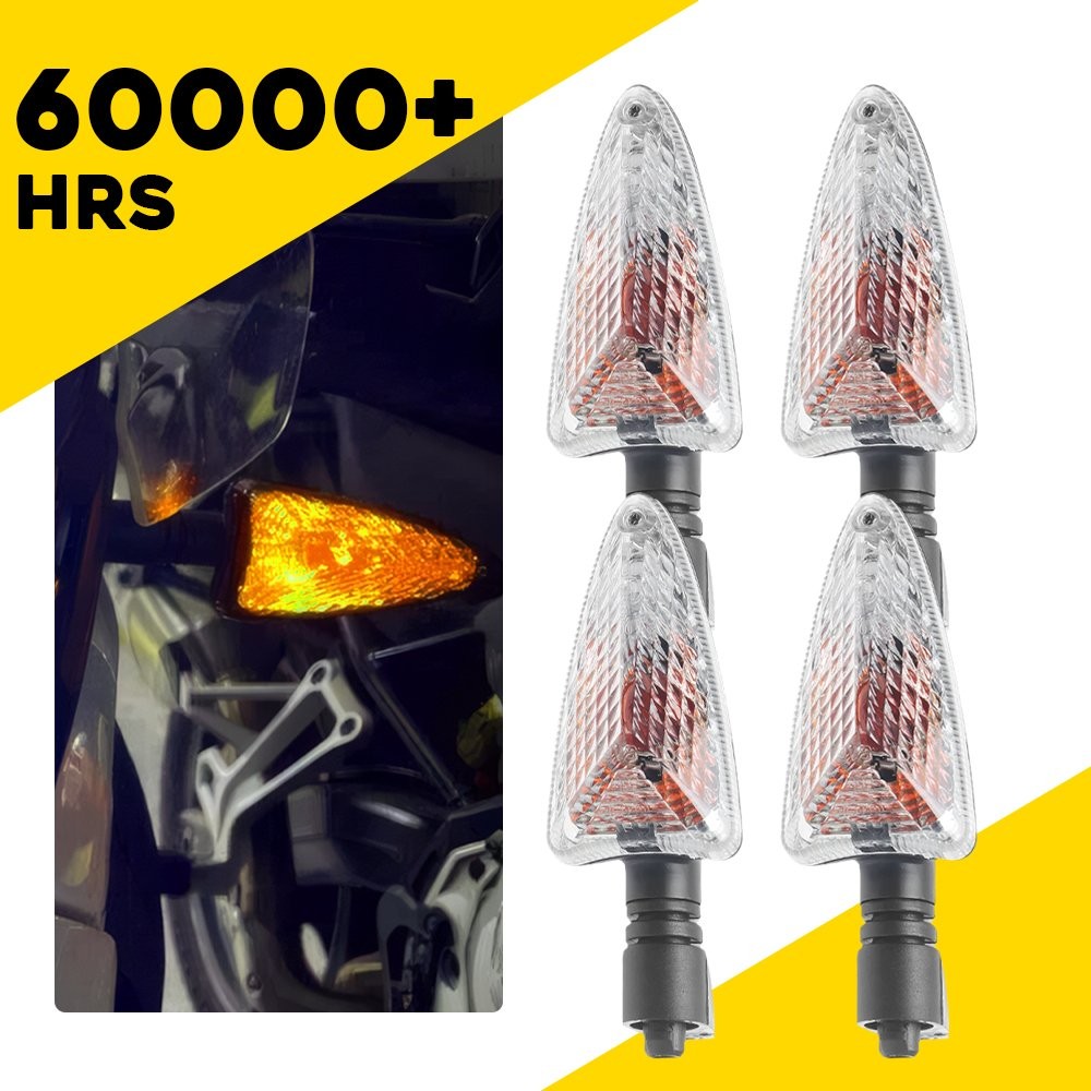 4X Mini Motorcycle LED Turn Signals Blinker Light Indicator Amber Lamp For BMW A