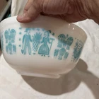 Butterprint Pyrex Mixing Bowl Vintage Medium Bowl