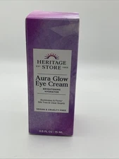 Heritage Store Aura Glow Eye Cream-Brightening Hydrator 0.5 fl oz Cream