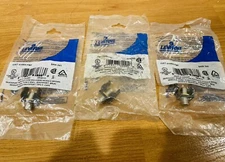 LOT OF 3 Leviton 41084-FBF Snap-In F Type Bulkhead Module, Brown. Unopen pack