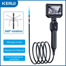 KERUI 6mm Endoscope Camera Articulating Borescope 360° Industrial Inspection US