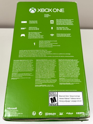 Microsoft Xbox One 500GB Konsole Gears of War Ultimate Edition Bundle NEU Versiegelt - Bild 5 von 11