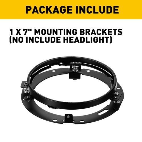 7" LED Headlight Mounting Ring Adapter Bracket For Jeep JK Wrangler 07-16 USA - Picture 7 of 9