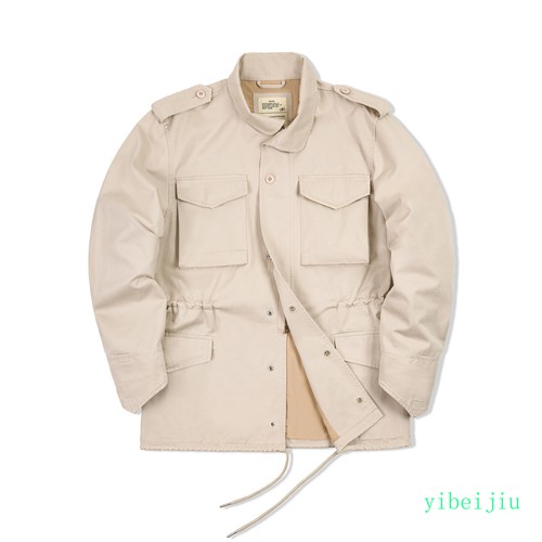 Workwear Retro Field Jacket Amikage Pocket Windbreaker Loose Tactical Men's Coat - Picture 6 of 18