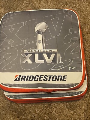 Prince Amukamara signed super bowl xlvi seat cushion sb 46 giants ny autographed