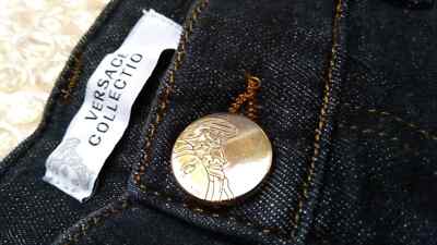 Versace Collection Jeans Medusa Head Logo Stretch Comfort Certilogo Echtheit