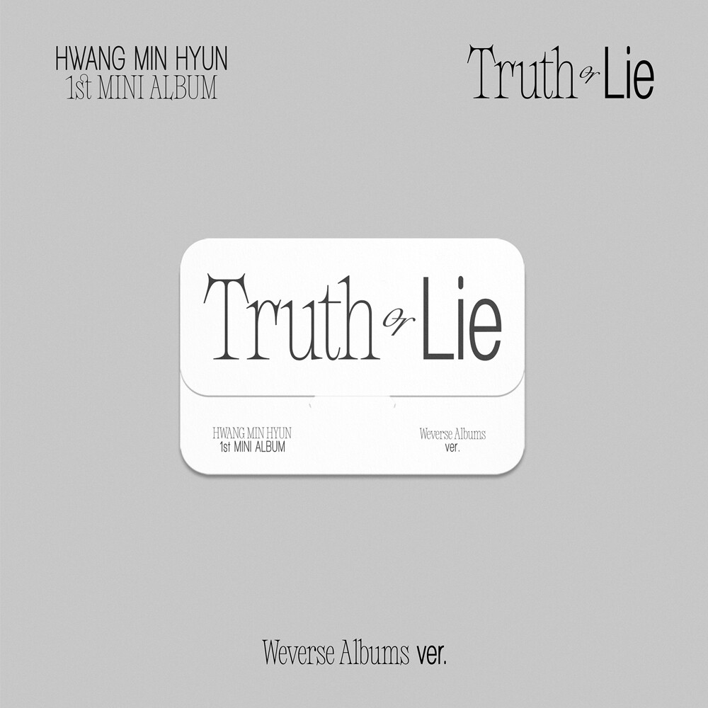 HWANG MIN HYUN Truth or Lie 1st Mini Weverse Albums Ver Card
