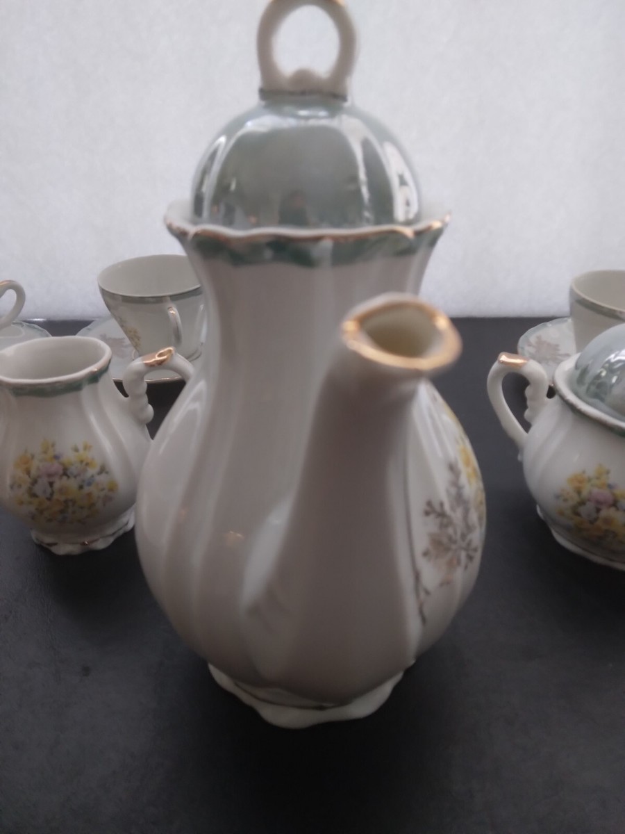 【コットン2 湯呑み】メッセサンオー 箱付き・未使用 Yamayo Grace Japan Sanko Music Box Teapot Victorian Cup