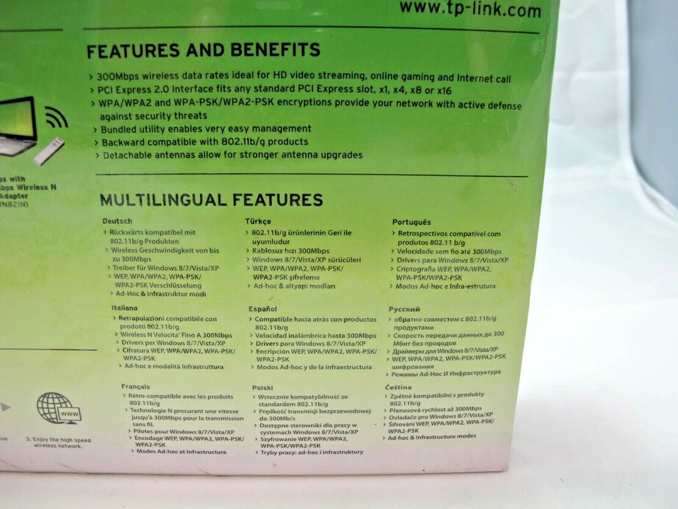 TP-Link TL-WN881ND 300Mbps Wireless N PCI Express Adapter Compatible windows 8 - Image 2 of 4