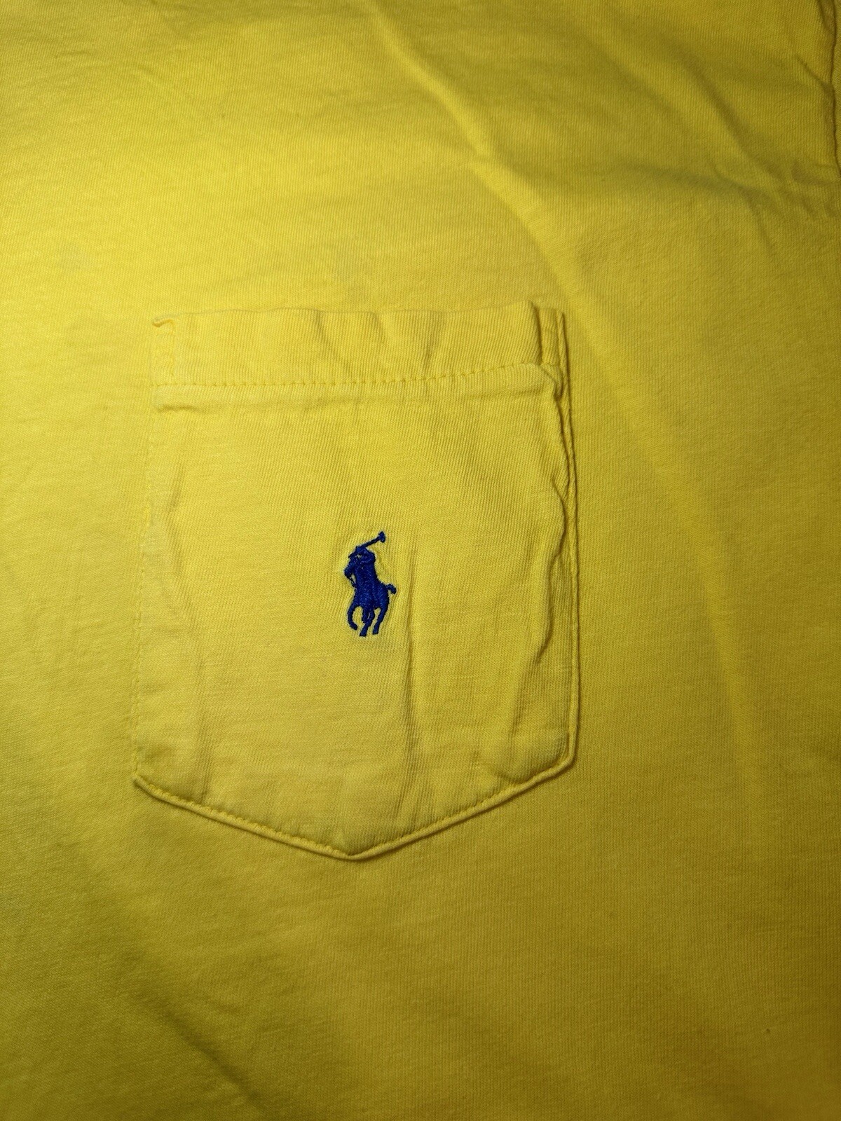 PONY Polo Ralph Lauren vintage taschino tshirt uomo taglia med punto singolo made in USA anni 90