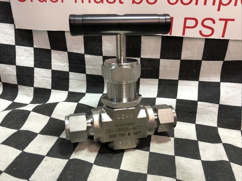 SWAGELOK Integral Bonnet Needle Valve 1/2" SC-11, SS-18RS8-SC11, SHIPSAMEDAY - Picture 4 of 5