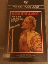 Rod Stewart live at the Los Angeles Forum Beta Betamax tape musical concert