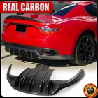 For Maserati GranTurismo 2006-2014 REAL Carbon Fiber Rear Bumper Diffuser Lips