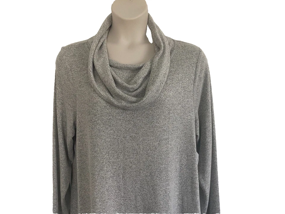 Vestido Suéter Capio Mujer 1X Ligero Cuello Capucha Línea A Heth. Gris Foto 2 de 4