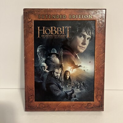 The Hobbit: An Unexpected Journey (Blu-ray,2012,3-Disc) w/Rare Slipcover