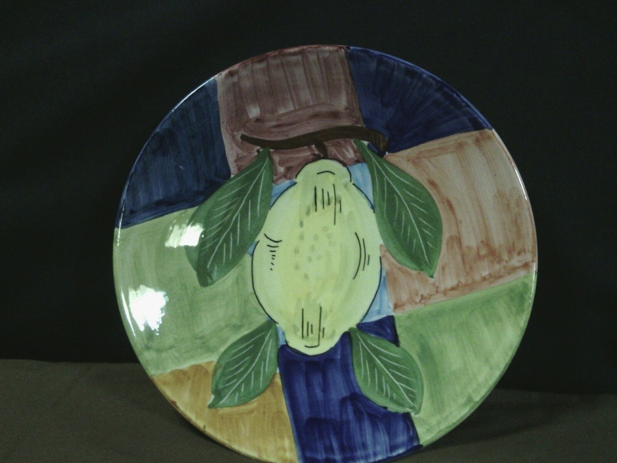 Beautiful Vtg.Italian Art Pottery Dipinto a Mano Hand Painted