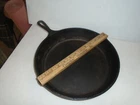 Vintage 12” 10SK Lodge Cast Iron Skillet Assist Handle Seasoned USA Made