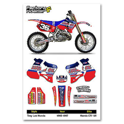 Tld Motocross Graphics Honda Cr 125 1995-1997 Dirt Bike Graphics Enjoy Mfg | Ebay