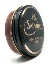 Light Brown - Saphir Medaille d'Or Pate de Luxe Shoe Polish Wax - 50ml Tin