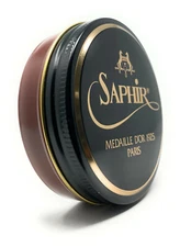 Light Brown - Saphir Medaille d'Or Pate de Luxe Shoe Polish Wax - 50ml Tin