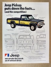1977 Amc Jeep J10 Honcho Pickup Truck Vintage Print Ad 1977 Amc Jeep J10 Honcho Pickup Truck Vintage Print Ad
