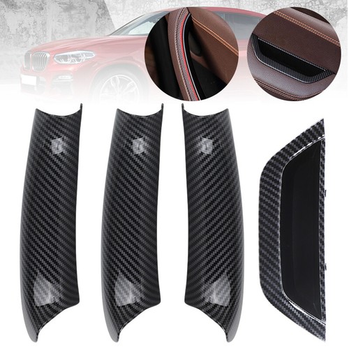 4 piezas manijas de puerta interiores RHD panel cubierta de tracción interior moldura para BMW X3 X4 F25 F26 - Imagen 17 de 24