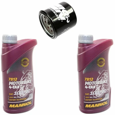 Aceite de Motor Kit Filtro KN204 10W40 2 Litro para Honda Kawasaki Suzuki - Imagen 1 de 4