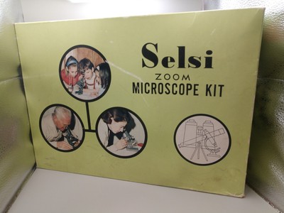 Vintage '60s Selsi Zoom Microscope Kit Model 140a1