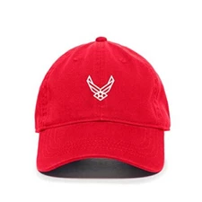 Airforce Logo Baseball Cap Embroidered Cotton Adjustable Dad Hat