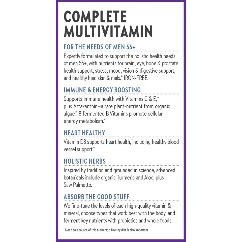 New Chapter Every Man's One Daily 55+ comprimidos multivitamínicos - 48 unidades caducan 26/10 Foto 3 de 4