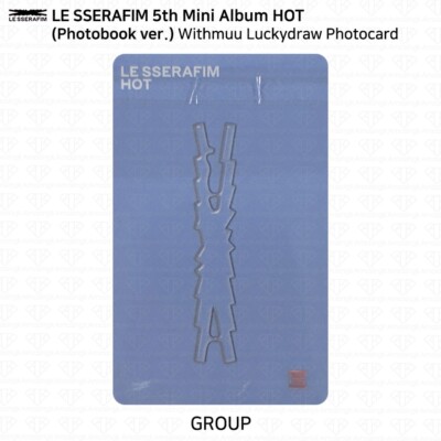 Le Sserafim 5th Mini Album HOT Withmuu Luckydraw Photocard KPOP K