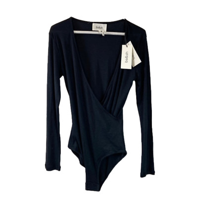 BA&SH Celia bodysuit size medium NWT black