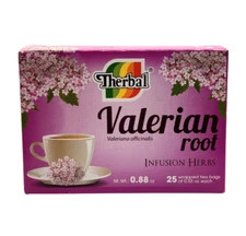 THERBAL VALERIAN ROOT TEA 25 BAGS TE DE VALERIANA 100% NATURAL