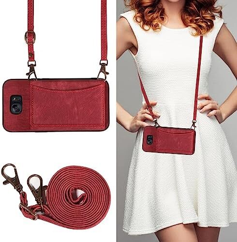 Stylish Samsung Galaxy S7 Wallet Case with Crossbody Strap for Convenience