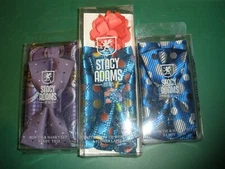 NEW Stacy Adams Bow Tie & Hanky Set (YOU CHOOSE COLOR)