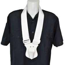 Jay-Pee Parade Single Flag Carrier White Web Marching Band Scouts Ceremony