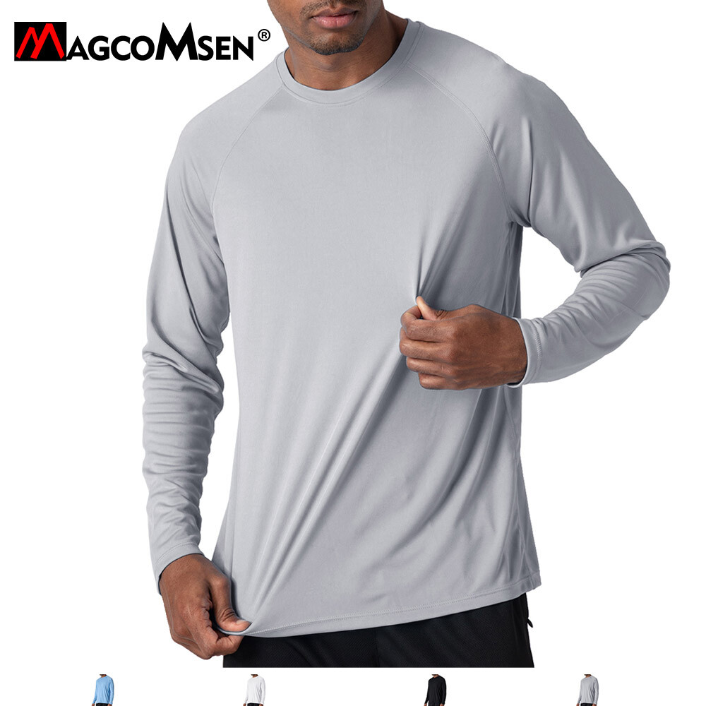 Outdoor Men S Sun Uv Protection Shirts Long Sleeve Sun Block Upf50 T Shirt Tops Ebay