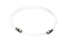 THE CIMPLE CO 2 Feet, White-Flexible RG6 Coaxial Cable for TV, Interne -Short.