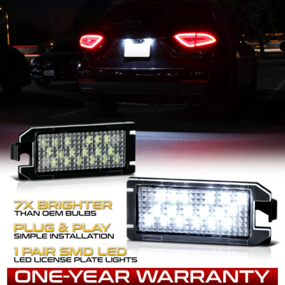 For Grand Cherokee/Fiat 500/Levante ''BRIGHT'' LED License Plate Lights Tag Lamps