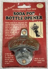 RARE SEALED COCA COLA SEALED ORIGINAL BOX SODA POP BOTTLE OPENER CAST IRON 1980